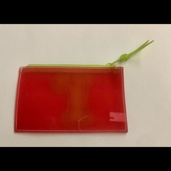 New Pink Change Purse Small r on Front in Green 6” by 4” Jana Feifer - Picture 4 of 12